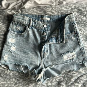 PAC SUN MOM JEAN DENIM SHORTS